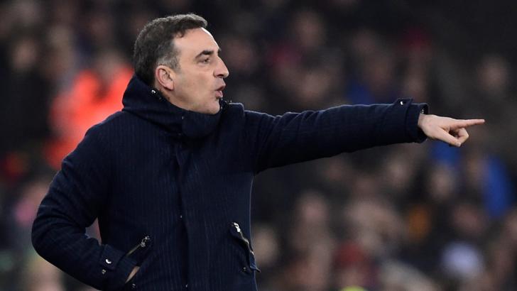 Swansea manager Carlos Carvalhal